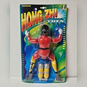 Rare Vintage Scuba Diving Frogman Large 10" Action Figure by Hong Zhi Toys